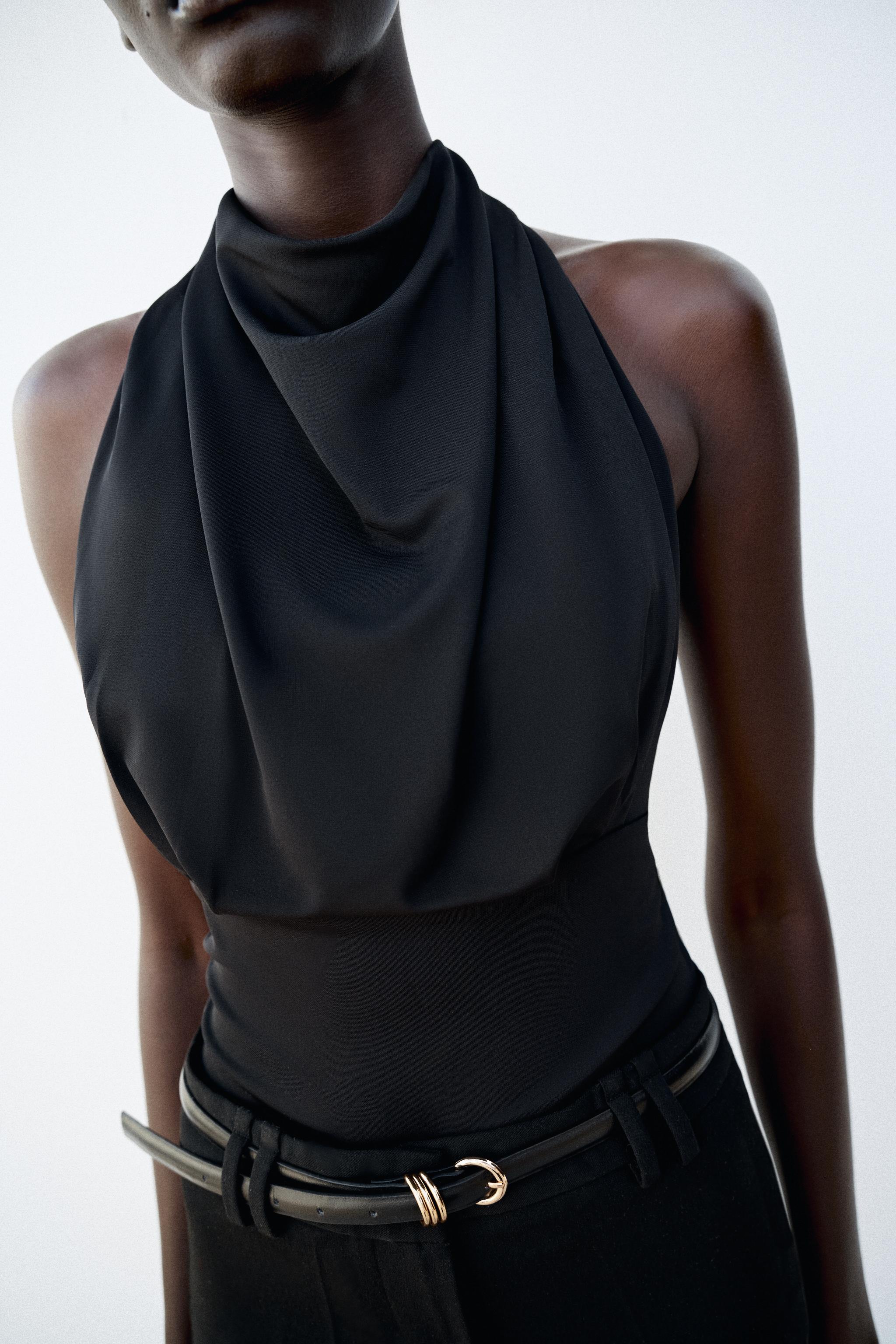 FLOWY DRAPED TOP